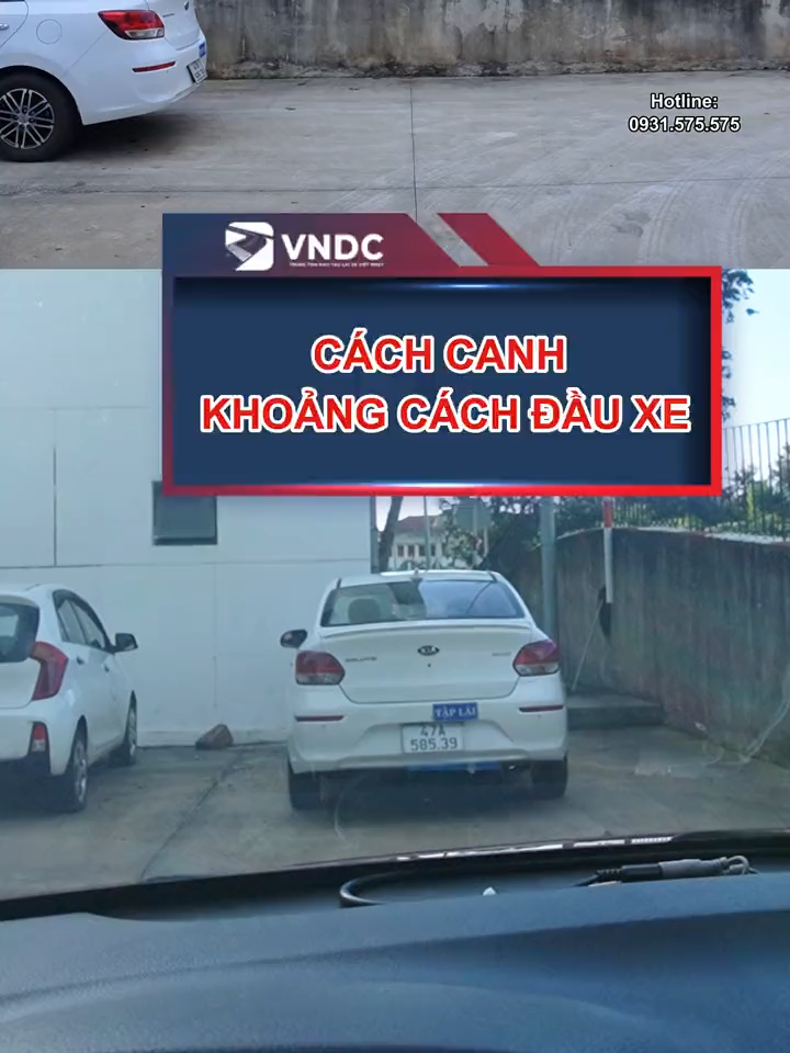 Cách canh khoảng cách đầu xe #fyp #car #driving #tips #daylaixedaklak #LearnOnTikTok