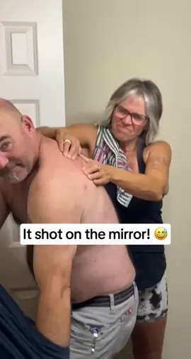 The noise it made! 🤢@bull_chit #pimplepopping #fyp #pimple It shot on the mirror!