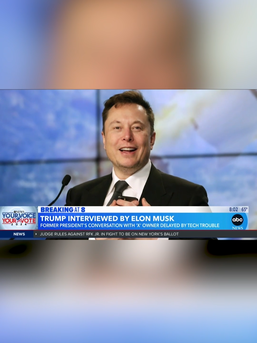 Former Pres. Trump's conversation with Elon Musk on X Monday night started almost an hour late as the social media platform was plagued with technical difficulties before the two were connected for a conversation that covered illegal border crossings, the pandemic, and Trump's opponent, Vice Pres. Kamala Harris. For about 40 minutes, listeners who could get into X Spaces were greeted with hold music, with Musk eventually claiming on X that the site appeared to be facing 