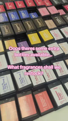 We have some more travel body mist bottles available, more than we thought...  Fragrances will have to be limited... What scents should we restock? #bodyspray 