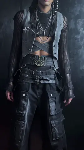 Watch me build a character’s outfit ____ Details: @emmiolofficial Corest Vest @Emmiol_Men Cargo Trousers “ead25” for -25%OFF — @Nevstudio Official Waistbag//Gray Double Belt “anexe25” for -25%OFF  @Ask & Embla jewelry ____ #OOTD #ootdfashion #outfits #subversive #streetwear 