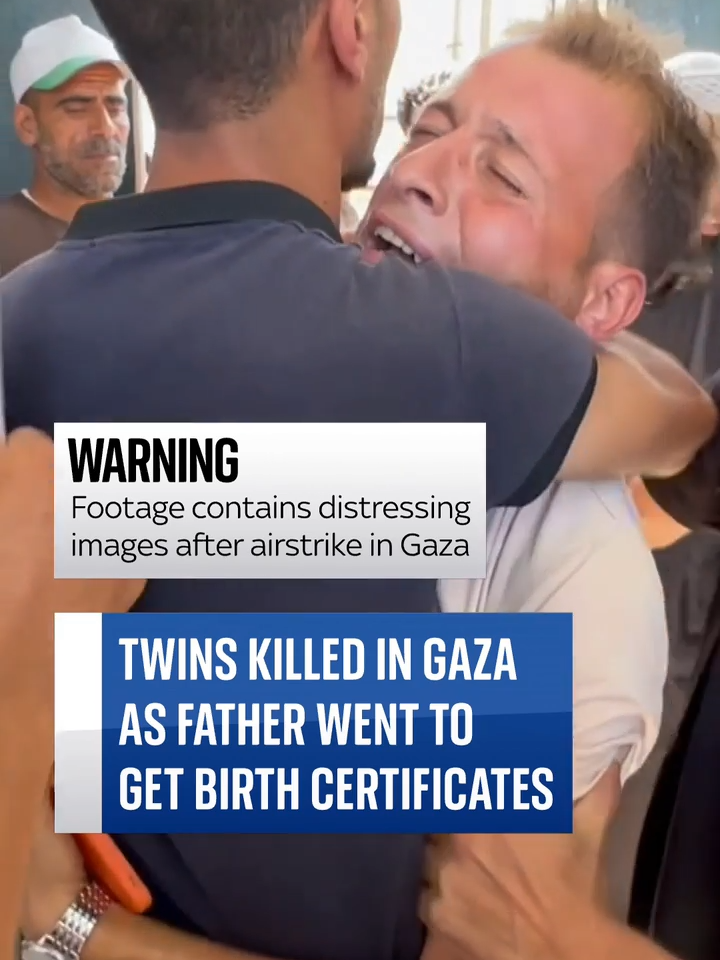 Newborn #twins in #Gaza were killed with their mother and grandmother as their father went to collect birth certificates