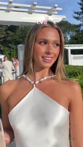 the night before 💍 @emma macdonald  #makeupartist #makeuplook #rehearsaldinnermakeup #bridalmakeup #bridalmakeupartist #capecodwedding 