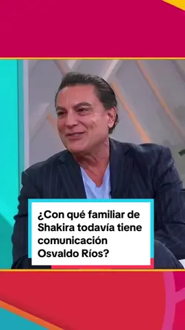😎🙌🏼 #OsvaldoRíos estuvo en #HoyDía y nos contó de sus nuevos proyectos y de la comunicación que todavía tiene con la familia de #Shakira