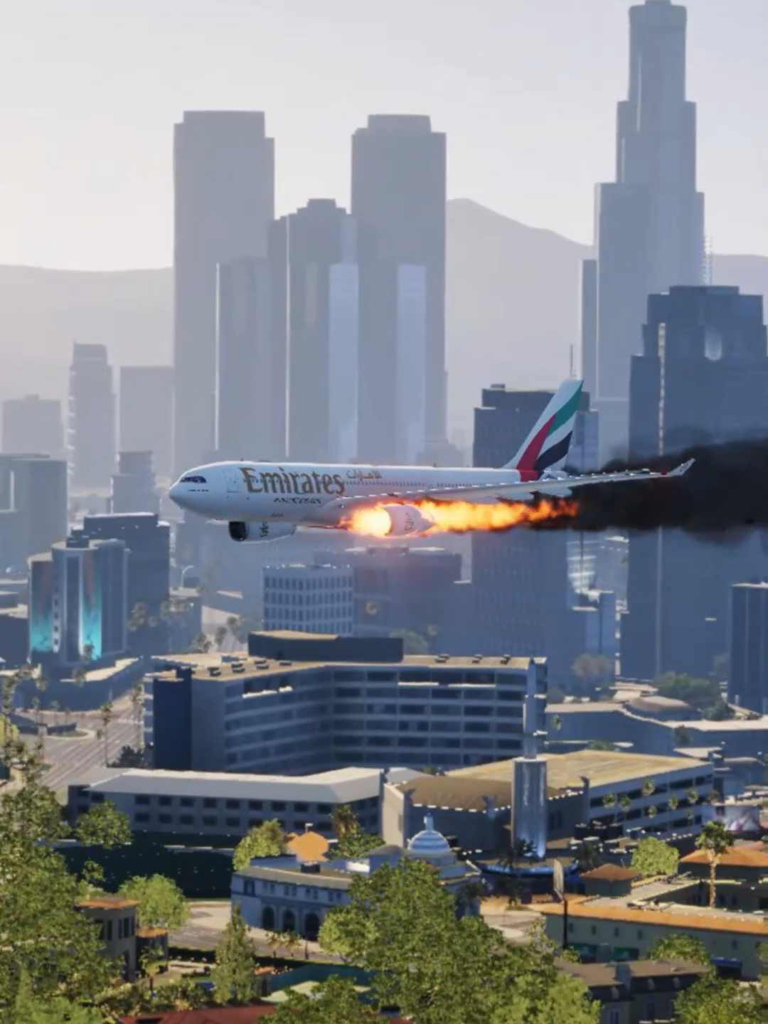 Moments Before plane crash IN GTA 5 #PLANECRASH #crashlanding #foryou #foryoupagee #viralvideotiktok #PLANE