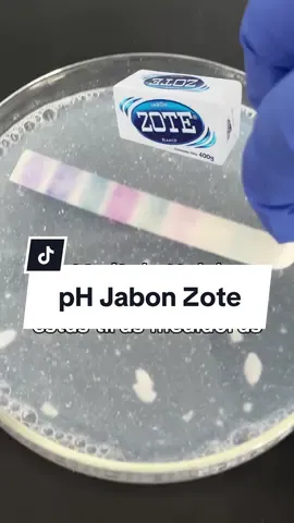 Hoy medimos el pH del Jabon Zote 🫧🧼 en el laboratorio 👩🏻‍🔬 #jabonesartesanales #jabonzote #skincare #limpiadorfacial 