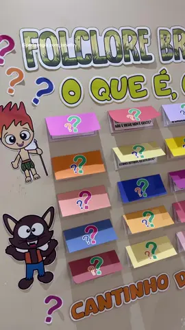 Mural das Adivinhas Folclóricas 🩷 #folclorebrasileiro #folclore #arquivopedagogico #pedagogiainfantil #educacao #ensinofundamental #janiellymatias #viral 