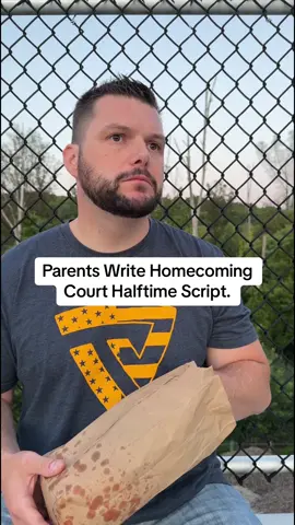 Parents should write all halftime homecoming scripts this year! #parenting #momlife #dadlife #barstoolsports #espn #fypage #haha #married #marriedlife 