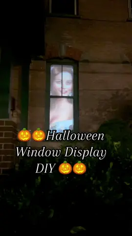 HALLOWEEN WINDOW DISPLAY DIY!! 🎃🎃🎃 super easy and SO fun!!!!! My neighbors were definitely confused as to why i was doing this now in august 😂  #halloween #halloweenwindowprojector #projector #halloweenwindowdisplay #windowdisplay #halloweendecor #halloween2024 