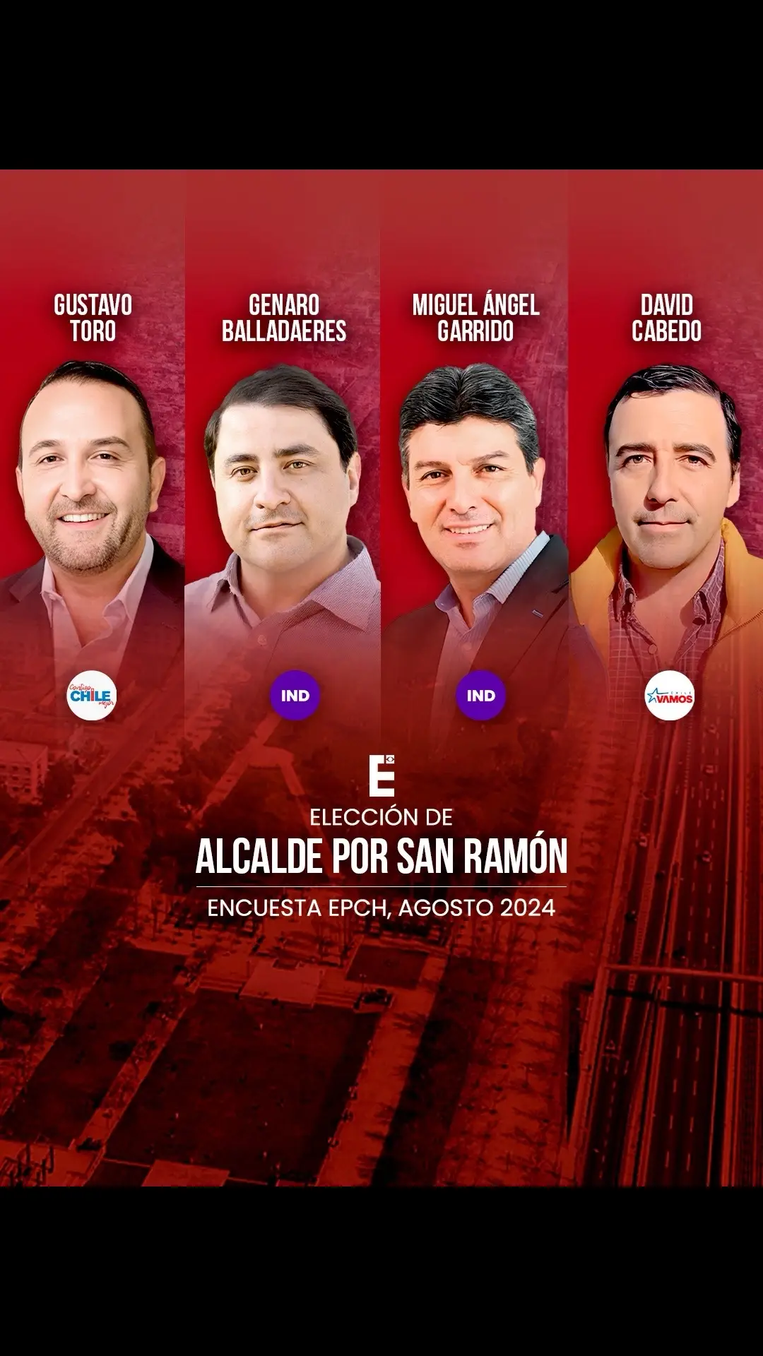 ✅VOTA por tu candidato favorito en el SITIO WEB oficial de EPCH, enlace en nuestro perfil🔗 #chile #politicachilena #encuesta #sanramón 