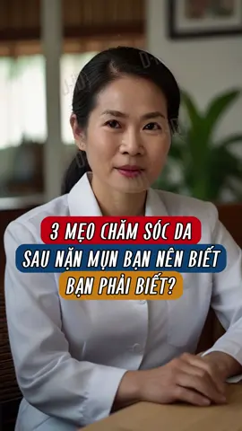 3 MẸO CHĂM SÓC DA SAU NẶN MỤN BẠN NÊN BIẾT #tiemtralaoi #meovat #meodangian #suckhoe