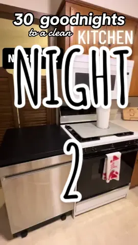 NIGHT 2!  ✅ #cleankitchen #cleanwithme #clean #kitchen #challenge #midwestmama #iowamom #momtok #CleanTok #familyof6 #reallife  #simple #simpleliving #dishes 