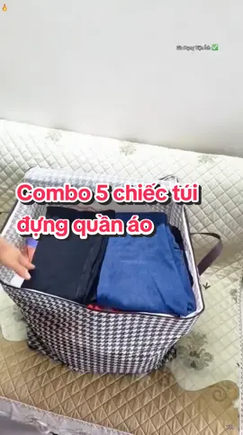 Combo 5 chiếc túi đựng quần áo #tuidungquanao #tuidungdo #giadungtienich #dodungtienich #tiktokshop 