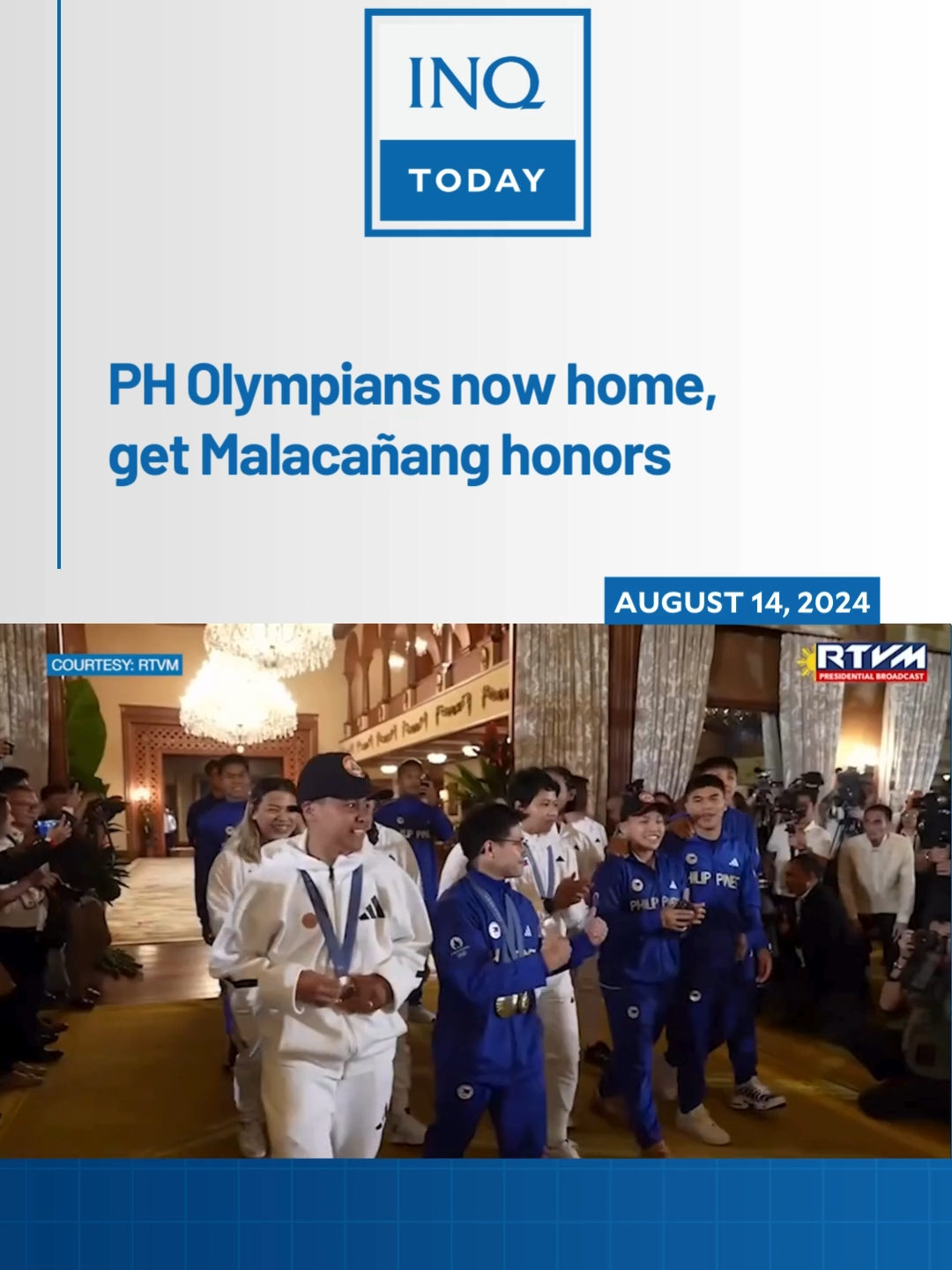 President Bongbong Marcos awarded Filipino Olympians for their participation in the 2024 Paris Olympics following the arrival of the Philippine delegation back home on Tuesday night, August 13. #TikTokNews #SocialNews #NewsPH #inquirerdotnet