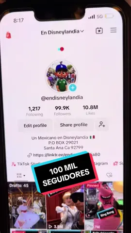 100 MIL SEGUIDORES….. Si se pudo mi gente 100 mil gracias a todos vamos a celebrar y vamos por el MILLON #endisneylandia #disneylandia #🇲🇽 #100k #100kfans #100kfollowers #100kfollowers🔥 #influencer #100milseguidores #100kseguidores #100 #💯 