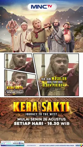 𝐈𝐍𝐈 𝐊𝐀𝐍 𝐘𝐀𝐍𝐆 𝐊𝐀𝐌𝐔 𝐓𝐔𝐍𝐆𝐆𝐔-𝐓𝐔𝐍𝐆𝐆𝐔? Rombongan Sun Go Kong, biksu Tong Sam Cong, Cu Pat Kay, dan Sha Wujing akhirnya datang ke MNCTV 😆 Catat tanggalnya, Kera Sakti tayang 𝐦𝐮𝐥𝐚𝐢 𝟐𝟔 𝐀𝐠𝐮𝐬𝐭𝐮𝐬 𝐬𝐞𝐭𝐢𝐚𝐩 𝐡𝐚𝐫𝐢 𝐩𝐮𝐤𝐮𝐥 𝟏𝟔.𝟑𝟎 𝗪𝐈𝐁, hanya di MNCTV.  #kerasakti #filmjadul #sungokong 