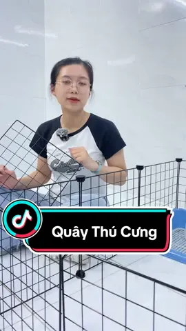 Chuồng quây thú cưng✅ #xuhuong #fyp #tiktokshop #chuongquaythucung #chuongquaychomeo #chuongchomeo #chuongquaychochomeo #phukienthucung 