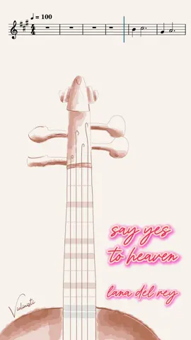 How to play Say Yes to Heaven, Lana del Rey, on a violin ?  Enjoy the tutorial ! #violin #sayyestoheaven #lanadelrey #tutorial #sheetmusic 