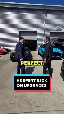 He paid £50,000 for these upgrades #thedealcloser #supercars #carguy #fyp #ferrari 