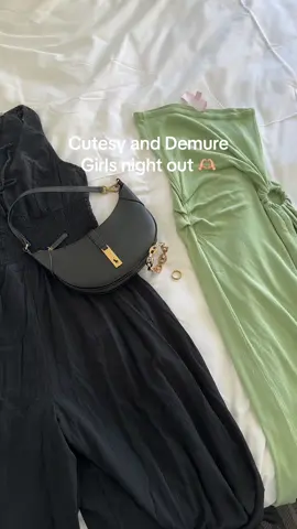 Girlhood is planning your outfits for a very cutesy demure dinner 🫶🏼 @Karliefriez #demure #girlsnightout 