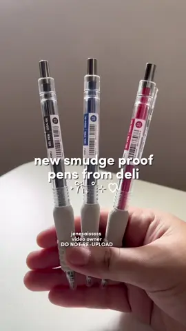 smudgeproof pen? try this new gel pen from deli #deli #smudgeproof #gelpen #musthave #fyp 