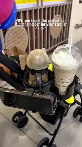 POV: you found the perfect cup and phone holder for your stroller❤️ #stroller #strollercup #strollercupholder #strollerphoneholder #strollercupandphoneholder #strolleraccessories #cupholder #phoneholder #babystrolleraccessories