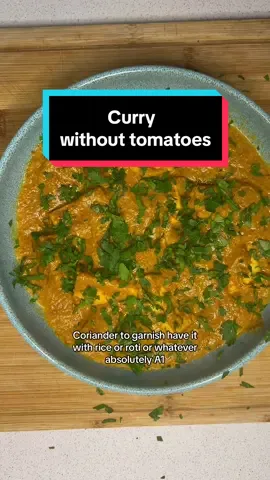 Replying to @Dannielle 🍉 Curry without tomaotoes.  Ingredients: - 3-4 tbls oil  - 2 onions   - 1 tbls garlic (grated or paste)  - 1 tbls ginger (grated or paste) - 1 tbls Kashmiri chilli powder - 1 tsp coriander powder  - 1 tsp cumin powder  - 1/2 tsp garam masala - 1/4 tsp tumeric powder - 2-3 tbls yogurt  - 25g cashew nuts (handful) - ~200g paneer   - Salt to taste (1/2 tsp) - 1/2 tsp dried mango powder  - Squeez of honey  - Garnish: chopped coriander #cheapmeals #easyreciepe #indian #food #cooking #casual #follow #funny #humor #lol #fy #foryoupage #fyp #comedy #curryscience #currytok #curry 