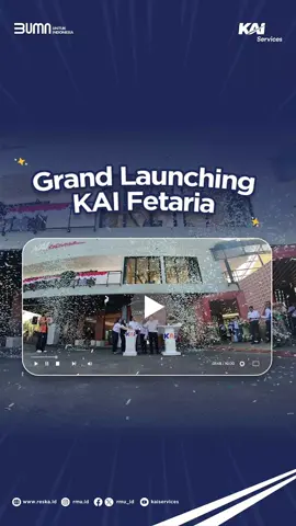 Grand Launching KAI Fetaria Pada (15/8) ini, KAI dan KAI Services melakukan peresmian KAI Fetaria yang terletak di Kantor Pusat PT KAI (Persero) Bandung, Jawa Barat. KAI Fetaria by Loko Cafe ini merupakan Cafe yang memiliki tempat yang menyenangkan dan asik untuk berkumpul serta bertemu dengan teman untuk Nongkrong, Rapat maupun kegiatan lainnya. KAI Fetaria ini buka pukul 07.00 - 20.00 pada hari kerja dan untuk hari Sabtu buka pukul 10.00 - 20.00 yang pastinya terbuka untuk Umum. Yuk yang penasaran dengan KAI Fetaria, kami tunggu kehadirannya ya! #lokocafe #kaiservices #fyp #cafe #kereta #keretaapi #kai @Kereta Api Kita 