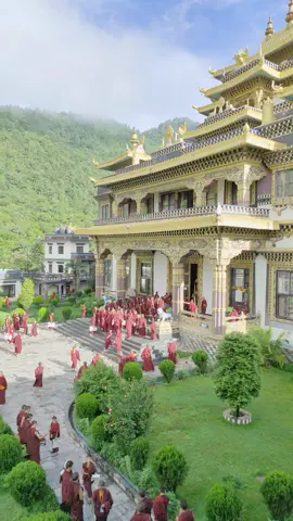 Ep: 179  The most beautiful Gumba In Nepal🇳🇵💛  sobai lai Welcome xa hai🤗  address: New adzom monastery, Kathmandu, pharping  #buddhism #foryoupage #nepal 
