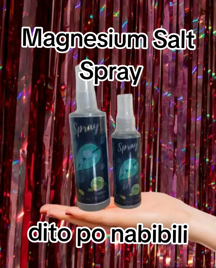 Ano nga ba ang MSS o MAGNESIUM SALT SPRAY? Ito ay pinagsama-samang mga MINERALS, pangunahin ang MAGNESIUM, na inilagay sa isang bote at ipinapahid lang sa BALAT o sa apektadong bahagi, NAPAKALAKI ng kinalaman ng pagkakaron ng ibat-ibang karamdaman kapag NAWAWALAN ng SAPAT na MINERALS o kaya hindi ito balanse, kaya kapag nabigyan mo ng sapat na minerals ang katawan mo kusang magsisiwalaan ang mga nararamdaman dahil naa-ACTIVATE nito ang NATURAL HEALING MECHANISM, lalo kung masasabayan ng iba pang mga bitamina lalo ng mayaman sa Bvitamins o Bcomplex, at SAPAT na inom ng tubig,tulog at ehersisyo at makapag paaraw, alisin ang galit sa puso at ang labis na pagaalala, piliin laging sumaya. Ang kahit anong karamdaman ay maaring GUMALING kapag naibibigay mo ang kakailanganin ng iyong katawan. Paano gamitin ang MSS sa kahit anong karamdaman? Sa unang araw 1 beses lang, 5 spray sa maghapon sa kabuoan,upang HINDI MABIGLA ang pasok ng minerals Sa sunod na araw maari ng gawing 2 o 3 beses sa maghapon(10 sprays o higit pa, walang problema kahit maparami ang spray inom lang ng sapat na tubig) Sprayhan sa likod sa kahabaan ng spine mula batok gang pwetan,leeg,panga,tiyan,kili2x,bombonan at sa apektadong bahagi (kapag stroke lagi unahin sa likod bago sa namamanhid) Note: Sa sanggol gang 5 sprays lang maghapon,pagnakalagpas na ng 1yr o pede na sa 10sprays Sa buntis pede lalo at naka 3mos na(may gumamit nito mula 3mos tiyan nya gang sa manganak, ngaun lang daw sya HINDI nasaktan sa paglalabor,napakadali daw nyang manganak,kumpara sa 3 anak nya na nauna) #MSS  #allinone #NATURALnaPANLUNAS #MAGNESIUMsaltSPRAY #naturalnapanlunasadvocate #TRANSDERMALmineralSUPPLEMENT 