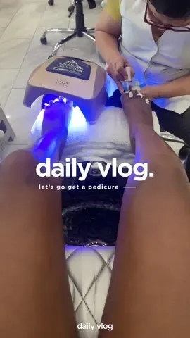 happy thursday yall 🤍 come with me to get a pedicure. I honestly was overdue for a pedicure 😭 but we got it done yall #pedicure #nailsalon #Vlog #dailyvlog #contentcreator #blackgirlvlog #minivlog 