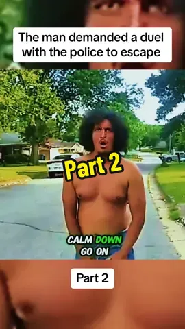 The man demanded a duel with the police to escape  p2#cops #crime #copsoftiktok #truecrimecommunity #truestory #bodycam #foryou #viral 