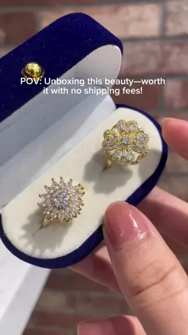 Live this 2 pack rings set! Grab it today with no shipping fee! #tiktokshop #foryou #fashionweek #fashiontiktok #ring #gifts #musthaves #jewelry 