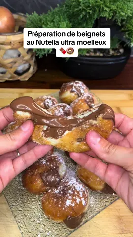Recette de Beignets au Nutella ultra moelleux 🍫🍩 #cooking #food #recette #recettefacile #recetterapide #foryou #fyp #pourtoi #recettesimple #cuisine #cook #recettesimpleetrapide #gouter #nutella #beignets 
