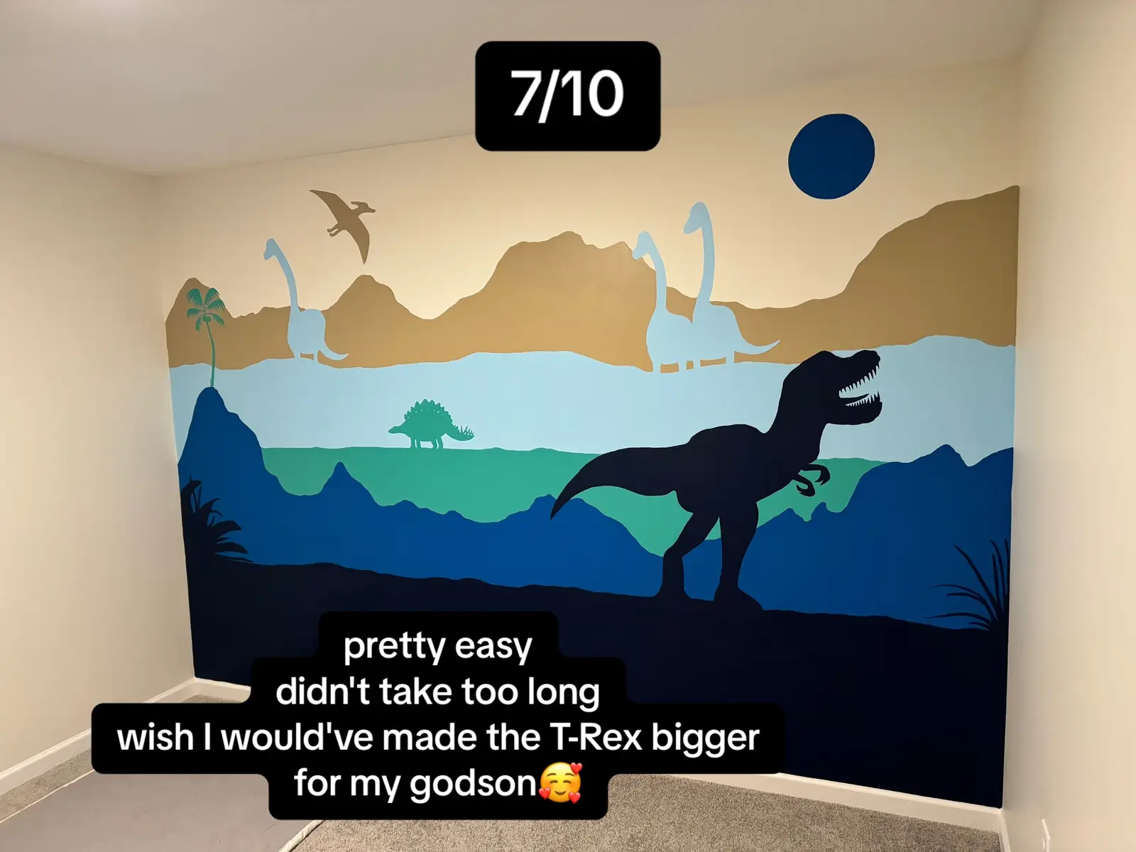 #bobross #mural #muralist #artistoftiktok #paint #painter #painting #nursery #playroom 