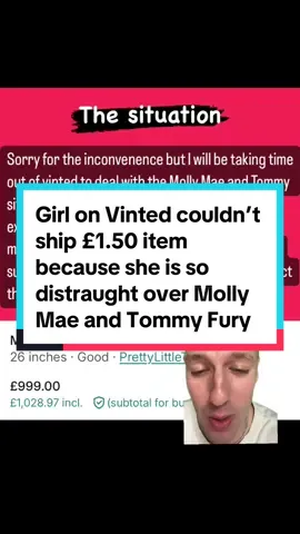 uploading a whole listing about it is actually WILD lol #mollymae #tommyfury #vinted 
