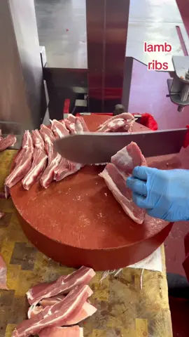 Lamb ribs  #viralvideos #10million #butcher #beautiful #foryourpage #viralvideo 