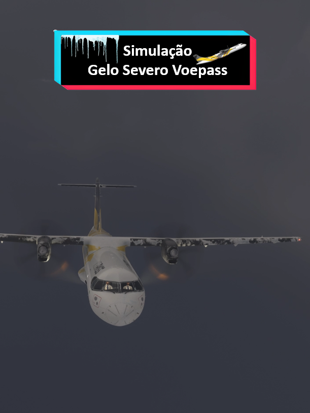 Simulação da queda do avião da Voepass 🥶 Possível formação de gelo severo?