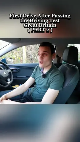 PART 2 : First Drive After Passing the Driving Test - Great Britain #greatbritian #firstdrive #passing #driving #challenge #charlidamelio #fyp #foryou #foryoupage #fy #funny #fypage #viral #viralvideo 