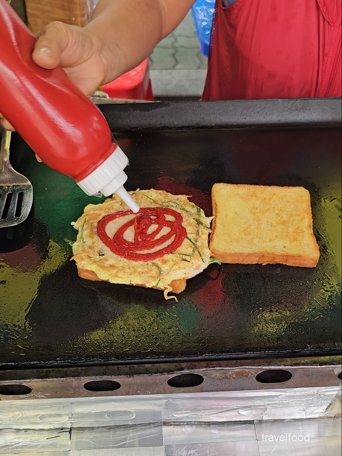 계란 야채 토스트 / Egg vegetable toast / korean street food