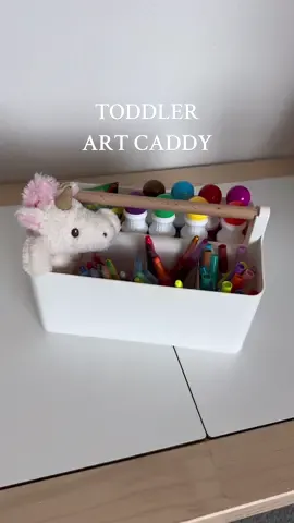 Toddler Art Caddy 🖍️🎨 #toddlermom #toddlersoftiktok #toddlertok #toddler #artcaddy #toddlercrafts #fyp #fypage #foryou #foryoupage #foryourepage #foryourpagе 