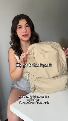 A minimalistic neutral beauty 🎒✨ #backtoschoolcheck #backtoschoolbag #schoolbackpack #lululemonbackpack #organization #bagorganization #neutralbackpack #neutralbag #backtoschoolshopping #schoolbagpack #packmybagwithme #unpackmybag #whatsinmybag  @lululemon @Hourglass Cosmetics @Summer Fridays @HYDROJUG @officiallug @Monos @Warby Parker @Vaseline Brand @Bath & Body Works @Laura Mercier @The TMI Club by Marlow 