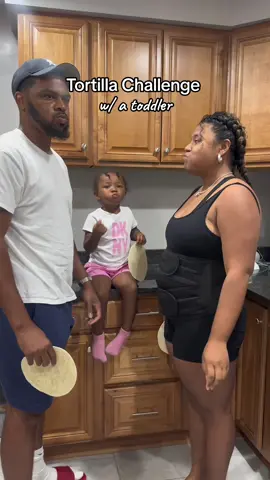 Now why she slap me like that 😭 then just tried to keep going 😭😭😭 #tortilla #challenges #familytime #tortillachallenge 