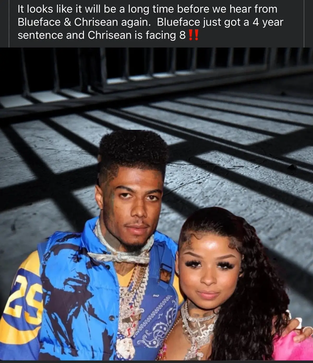 Blue face and chrisean rock #blueface #chriseanrock #couple #black #jail #chriseanrockbabyy #chriseanrockedit #bluefacebaby #toxic 