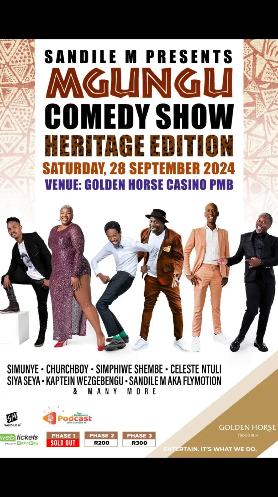 TICKETS AT WEBTICKETS OR PICK N PAY STORES  #standupcomedy #comedy ##mgungundlovu #mgungu  #uthandonesthembu #married #podcast #basementpodcastwithsandilem 