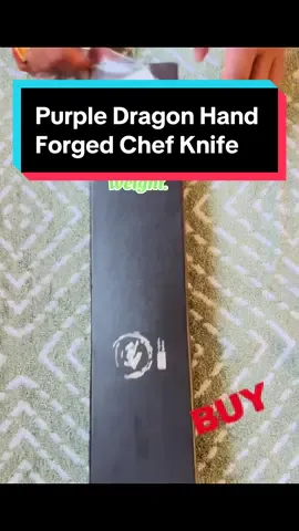 Purple dragon Hand Forget Chef knife. #tiktikshop #kitchenknife #japaneseknife#sharpknife #chefknife #purpledragonknives #dragonknife #tiktokshopfinds 