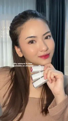 this month’s finding of lipstick in balm yang ternyata super cantik! punya tiga shades and i love each one of them, this is Kinu Care Nudes from Shu Uemura 💖 #shuuemuraID #shuuemura #kinucarenudes