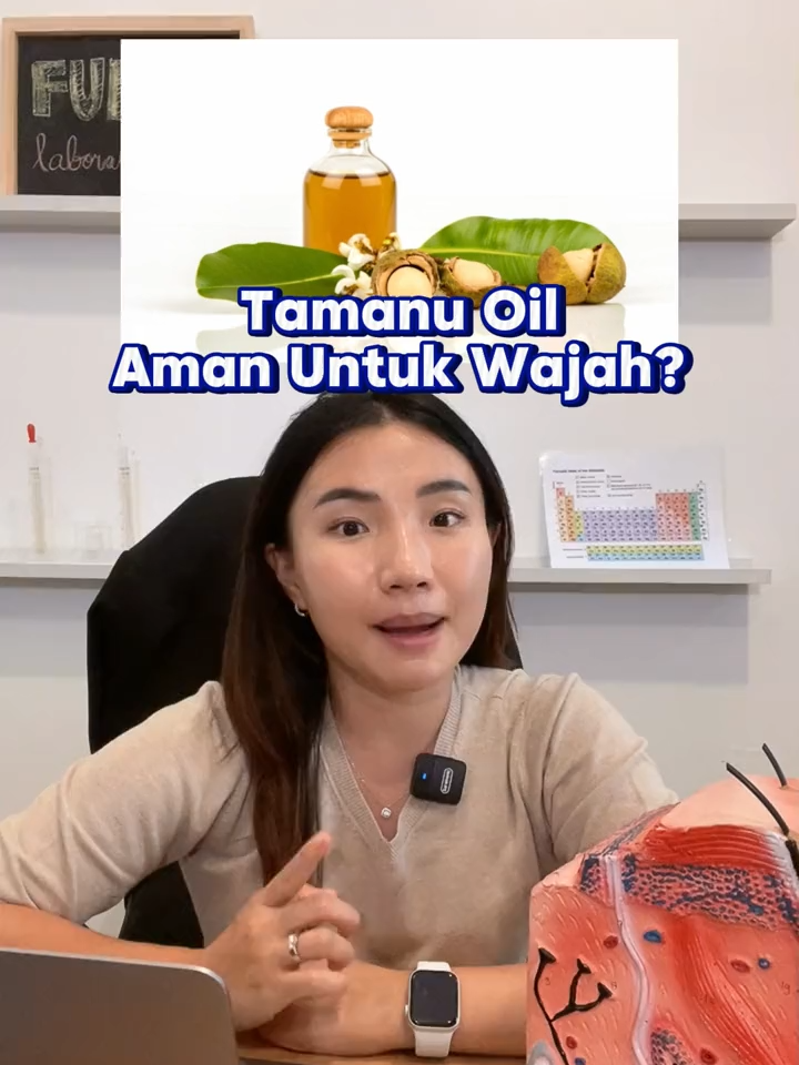 apakah tamanu oil aman dipakai ke area wajah? #funskincare #tamanuoil