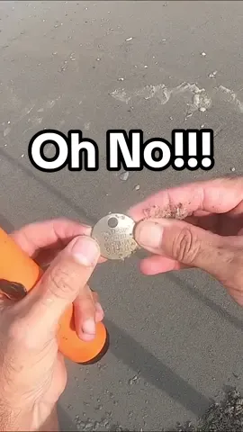 I hate finding these while I am Metal Detecting on the beach, but I do and I just throw them back in the ocean, to pay my respect,. Using a Minelab Metal Detector #metaldetecting #beach #viral 