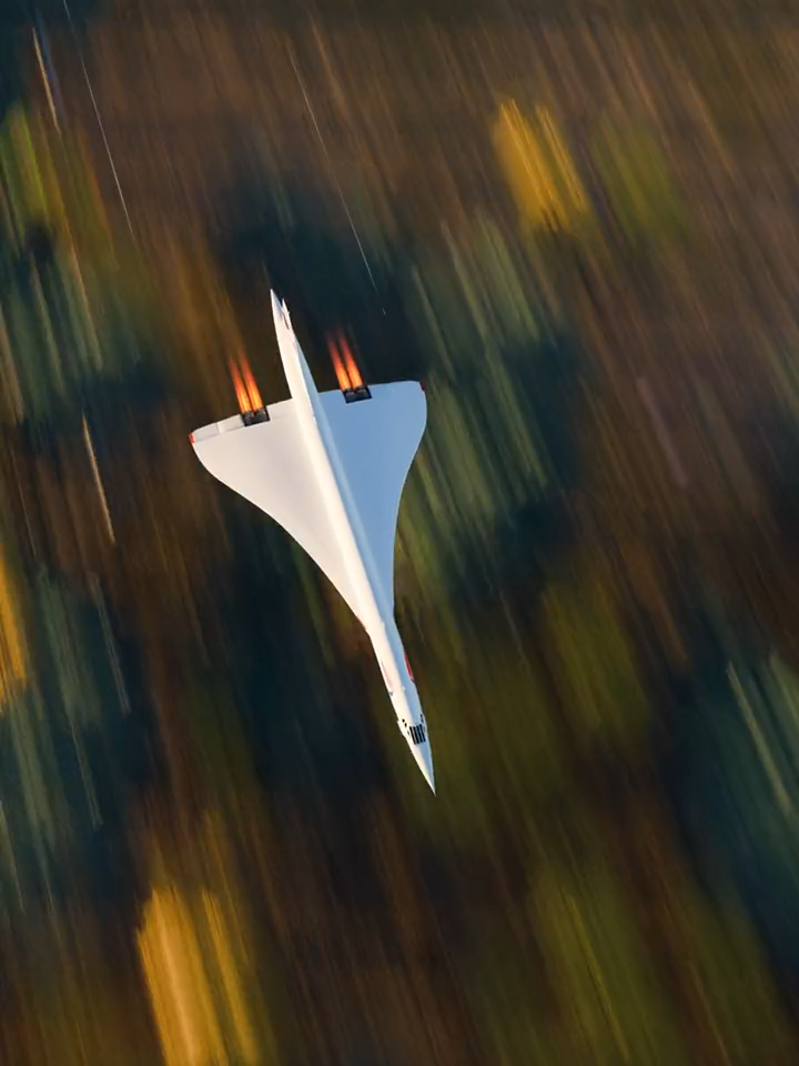 REAL SPEED OF CONCORDE #concorde #supersonic #speed #3dcomparison #aeropug